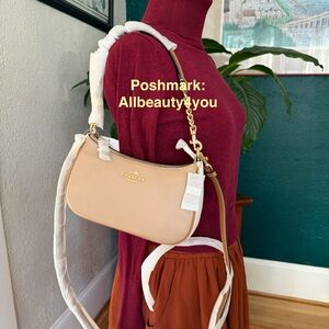 NWT - COACH Teri Shoulder Bag In Colorblock - CA173 Taupe Multi/ Pebble Leather